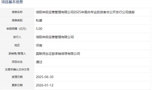 信陽申投運營管理公司5億元公司債獲批，加碼人工智能公共服務(wù)技術(shù)咨詢服務(wù)
